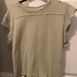 Light green Free people shirt size m